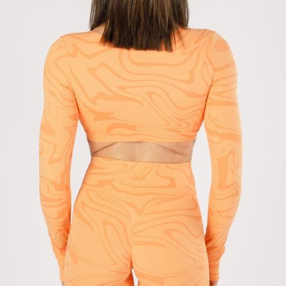 Paragon Fitwear Creamsicle RecStretch DesB Infinite Reversible Long Sleeve Bra - Picture 8 of 9